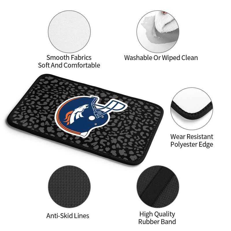 Denver Broncos print Car handrail box cushion Personalized car armrest cover