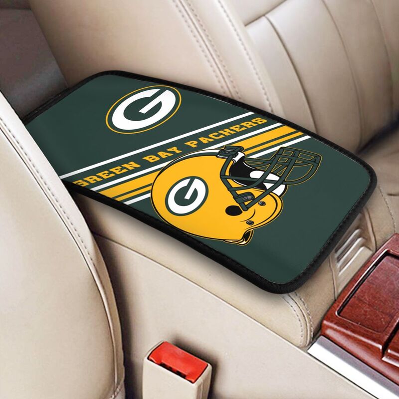 Green Bay Packers Print armrest protective cover car armrest box cushion