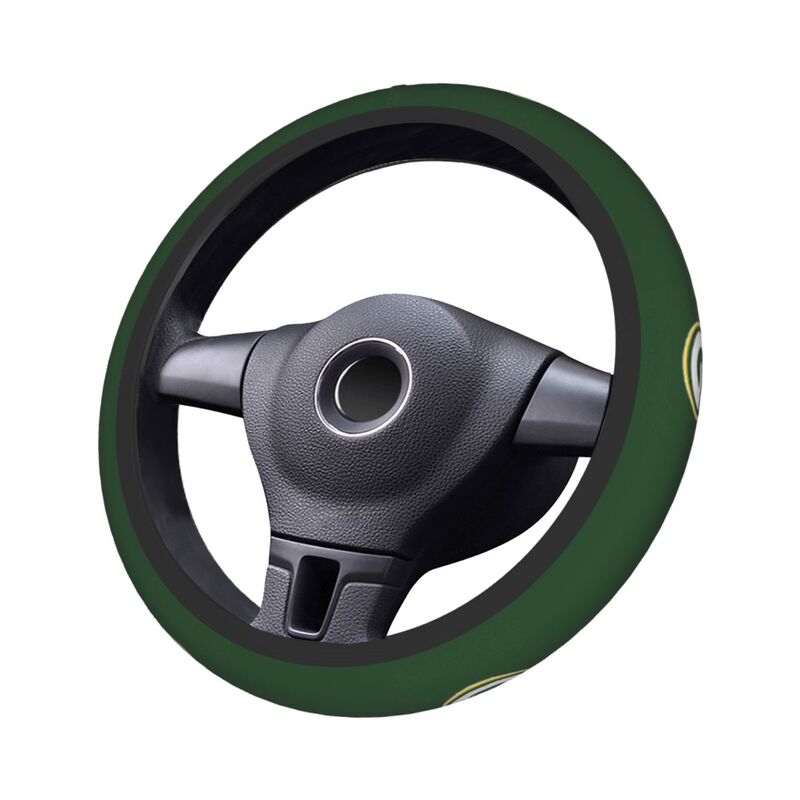 Green Bay Packers Printed breathable elastic steering wheel anti slip cover