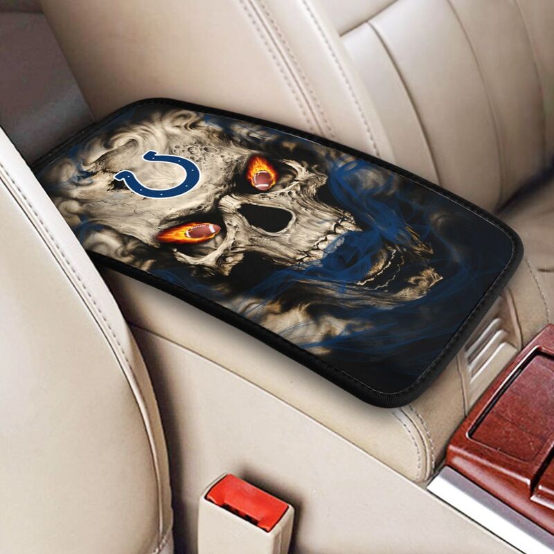 Indianapolis Colts Printed car armrest box pad elbow support anti slip pad