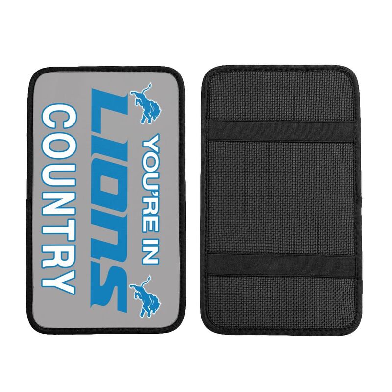 Detroit Lions Printed car armrest box pad elbow support pad