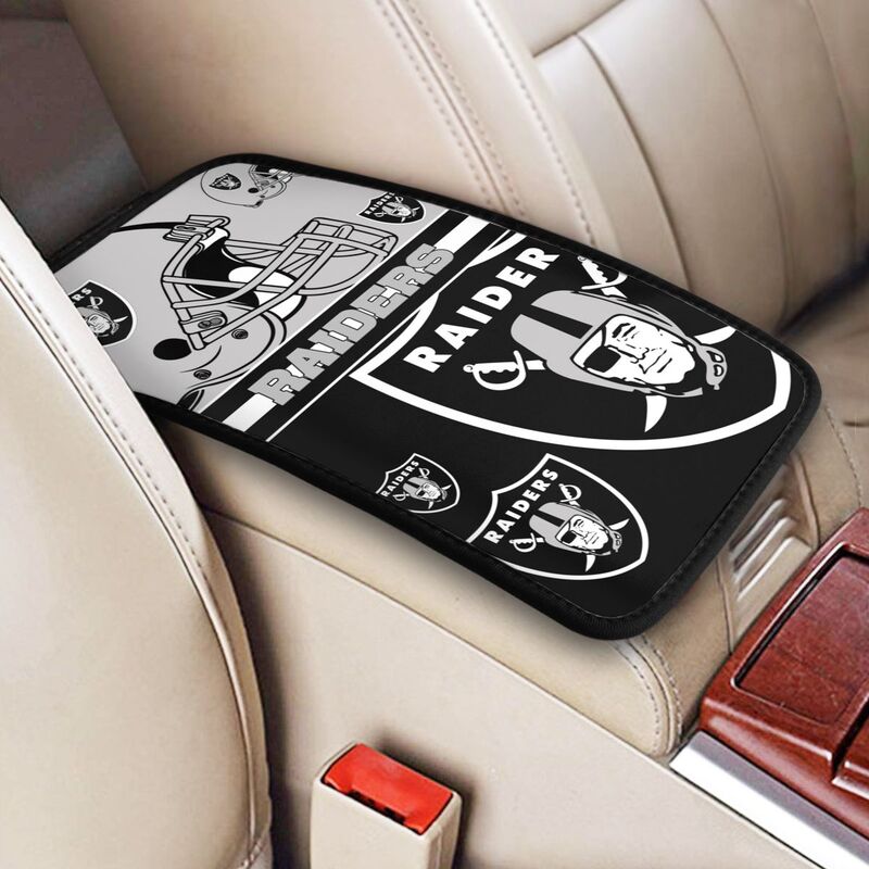 Las Vegas Raiders 2 Print car armrest box cushion armrest protective cover