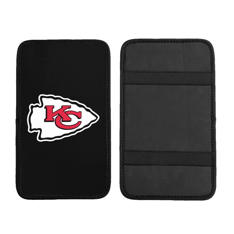 Kansas City Chiefs2 Printed car armrest box pad elbow protection pad