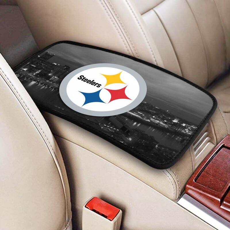 Car armrest box pad Pittsburgh Steelers Printed central armrest box pad protective pad