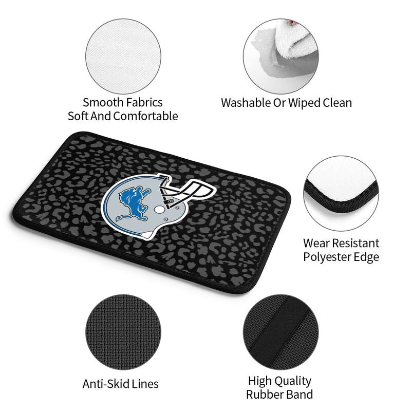Detroit Lions 2 print Car handrail box cushion Personalized car armrest cover