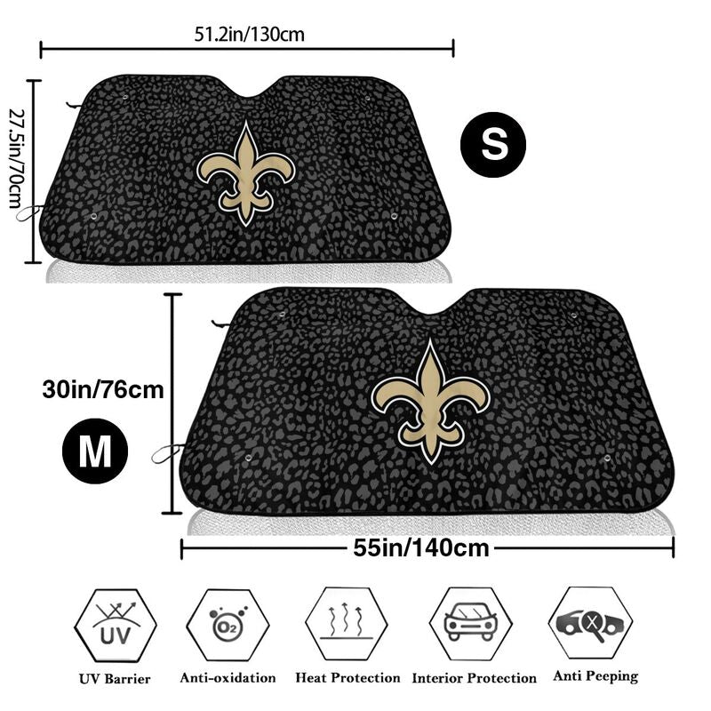 New Orleans Saints Printed Car windshield sunshades is suitable front Car windshield sunshades