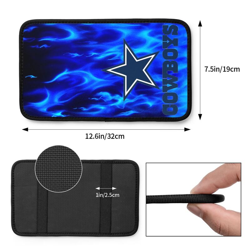 Car armrest box pad Dallas Cowboys Printed center armrest box pad protective pad