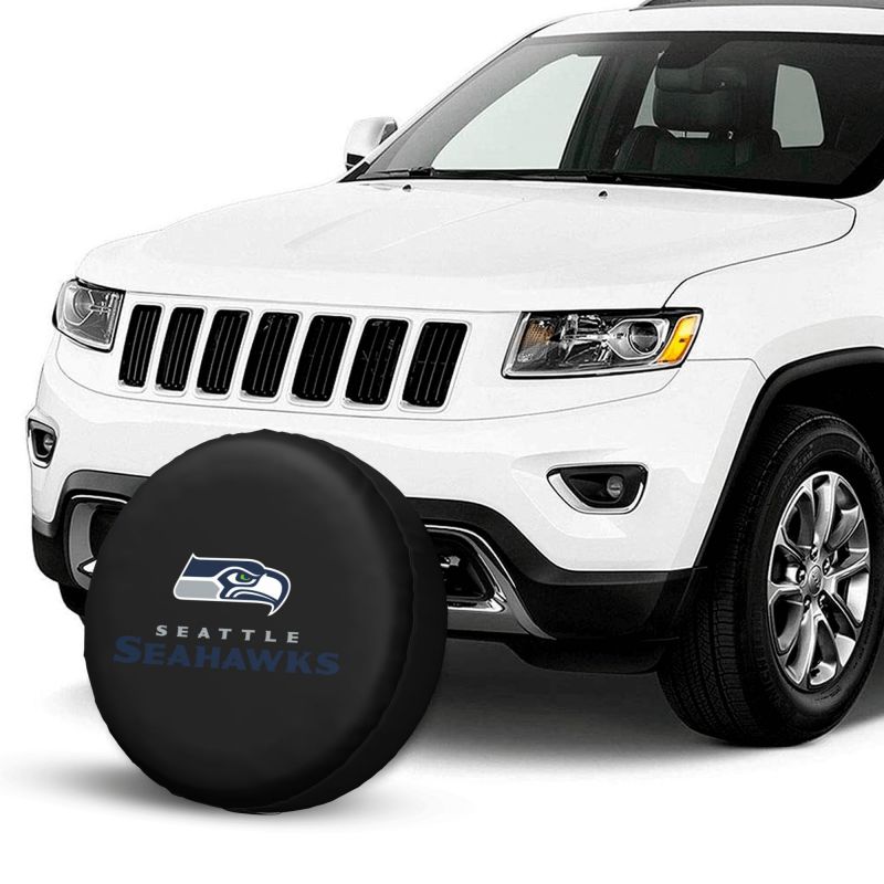 Seattle Seahawks Car tire protective cover waterproof and dustproof tire cover