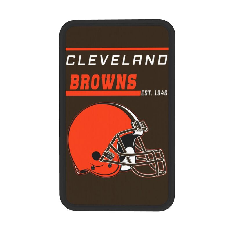 Cleveland Browns Print car armrest box cushion armrest protective cover