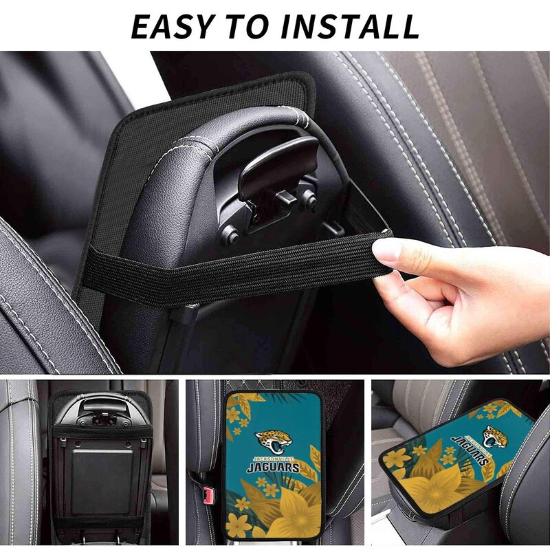 Jacksonville Jaguars Car armrest box protective cover car center console armrest pad