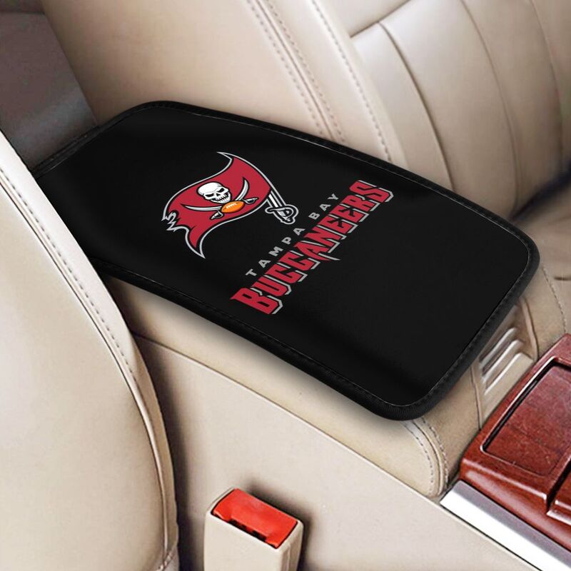 Car armrest box pad Tampa Bay Buccaneers 1 Printed center armrest box pad protective pad
