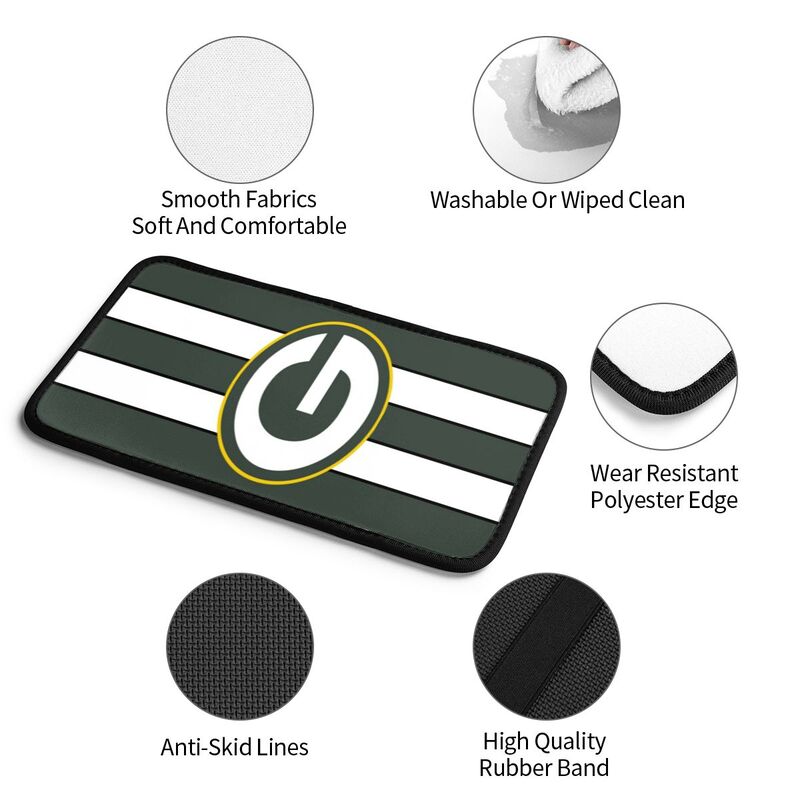 Green Bay Packers1 Printed car armrest box pad anti-abrasion pad
