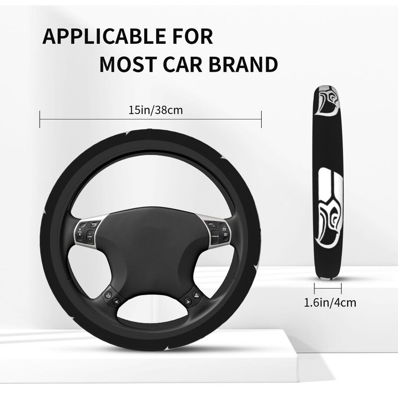 Seattle Seahawks 2 Printed car anti-skid cover elastic steering wheel cover
