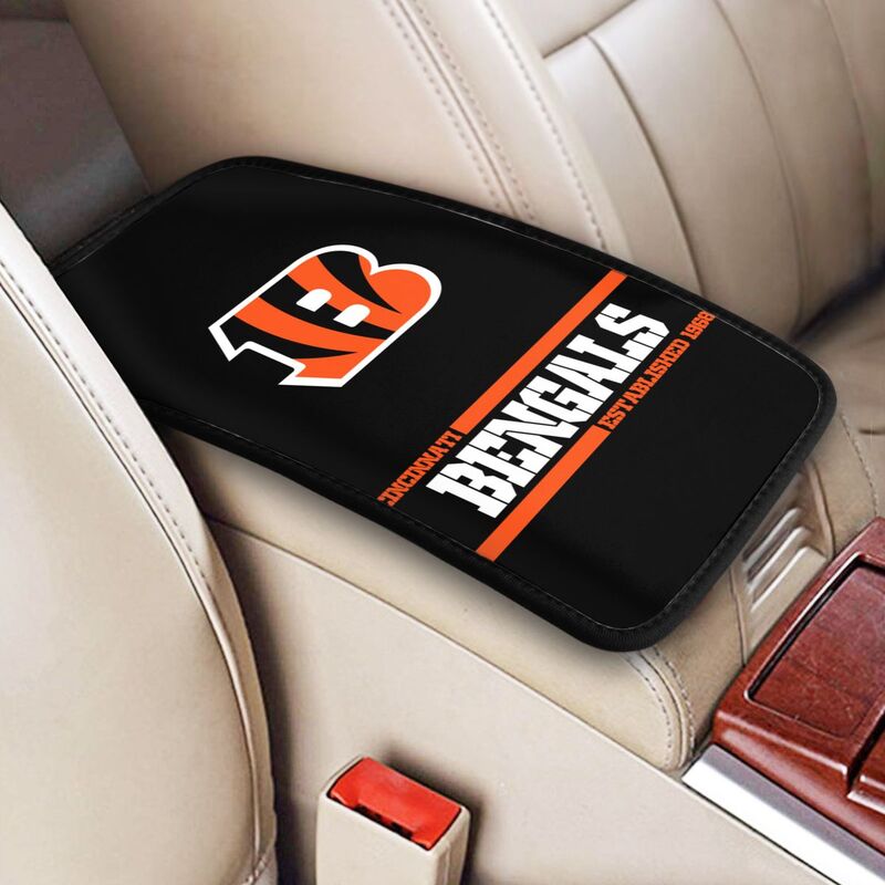 Cincinnati Bengals Printed car armrest box pad Protective pad