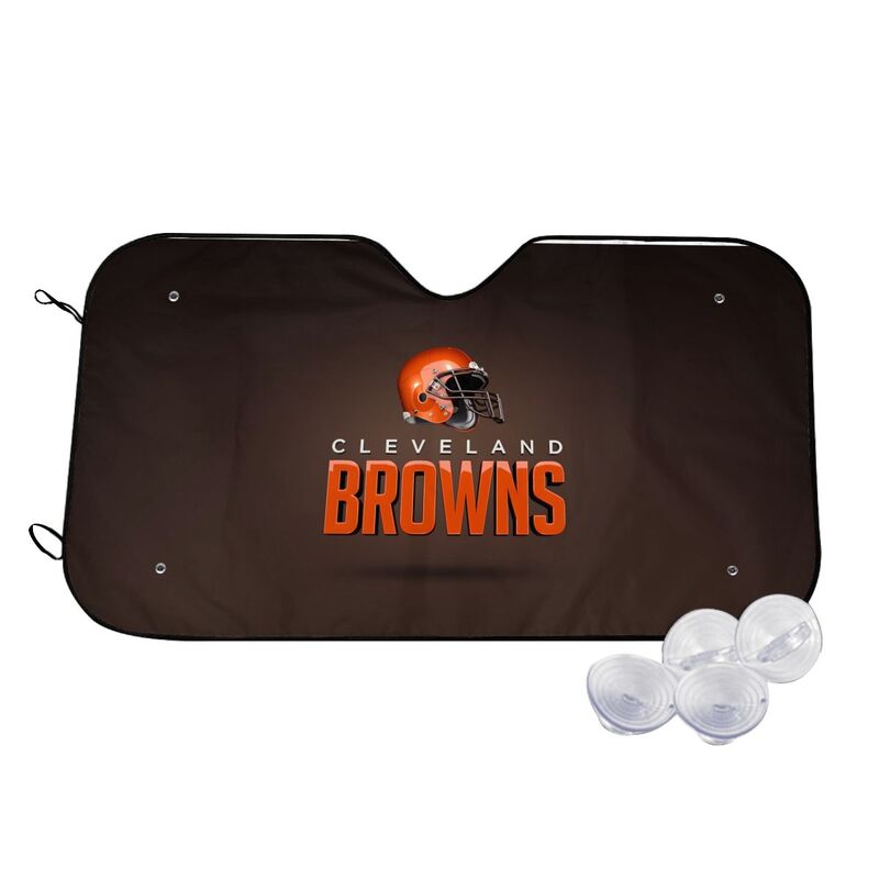 Cleveland Browns 3 Print suitable for front Car windshield sunshades Car windshield sunshades