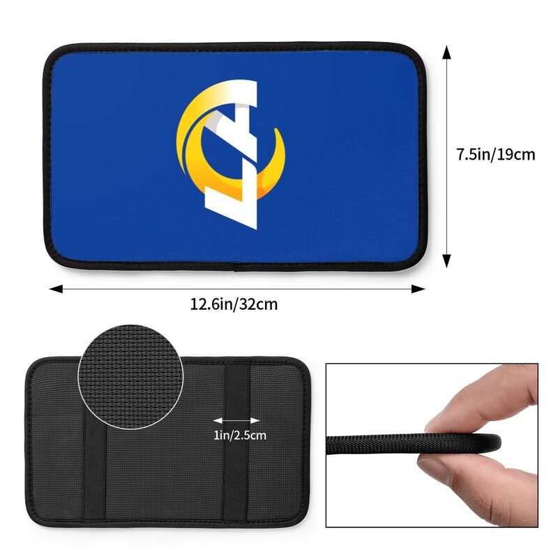 Los Angeles Rams3 Printed car armrest box pad anti-abrasion pad