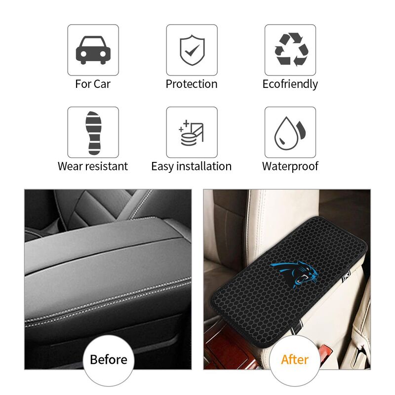 Carolina Panthers Printed protective pad for car armrest box
