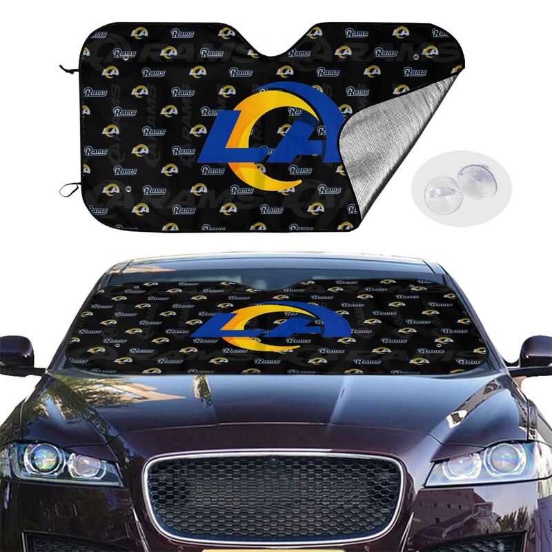 Los Angeles Rams 2 Printed is suitable for front Car windshield sunshades Car windshield sunshades