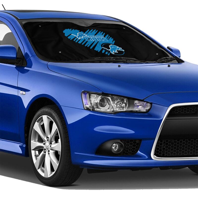 Detroit Lions Printing is suitable car front windshield sunshades Car windshield sunshades