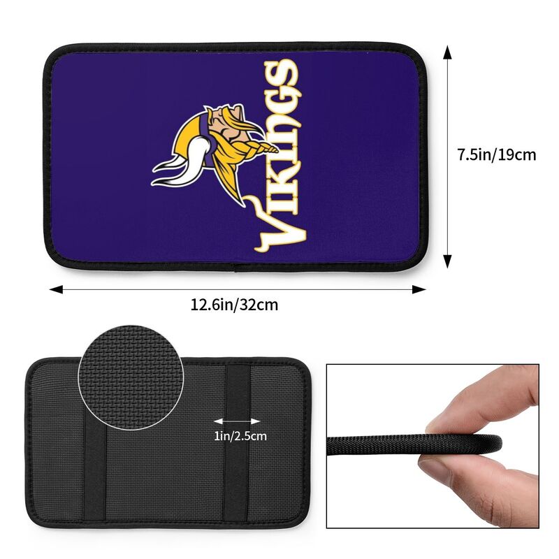 Minnesota Vikings Printed car armrest box pad elbow protection pad