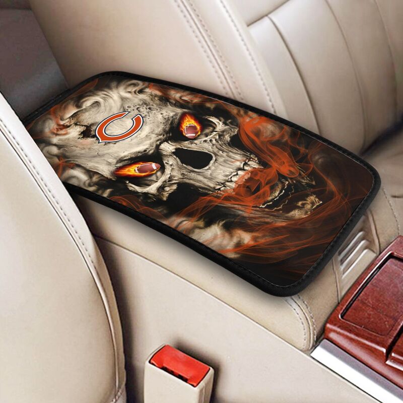 Chicago Bears Printed car armrest box pad elbow support anti slip pad