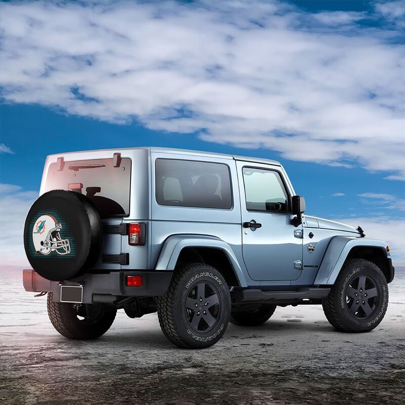 Miami Dolphins Printing tire protection covers car sun protection tire protection cover