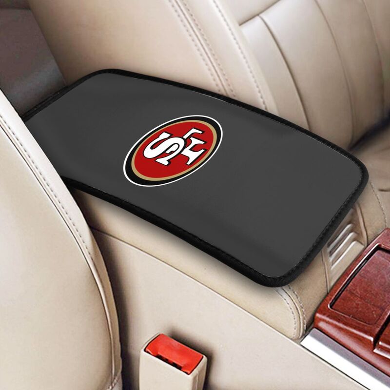 Car armrest box pad San Francisco 49ers 3 Printed central armrest box cushion protective pad
