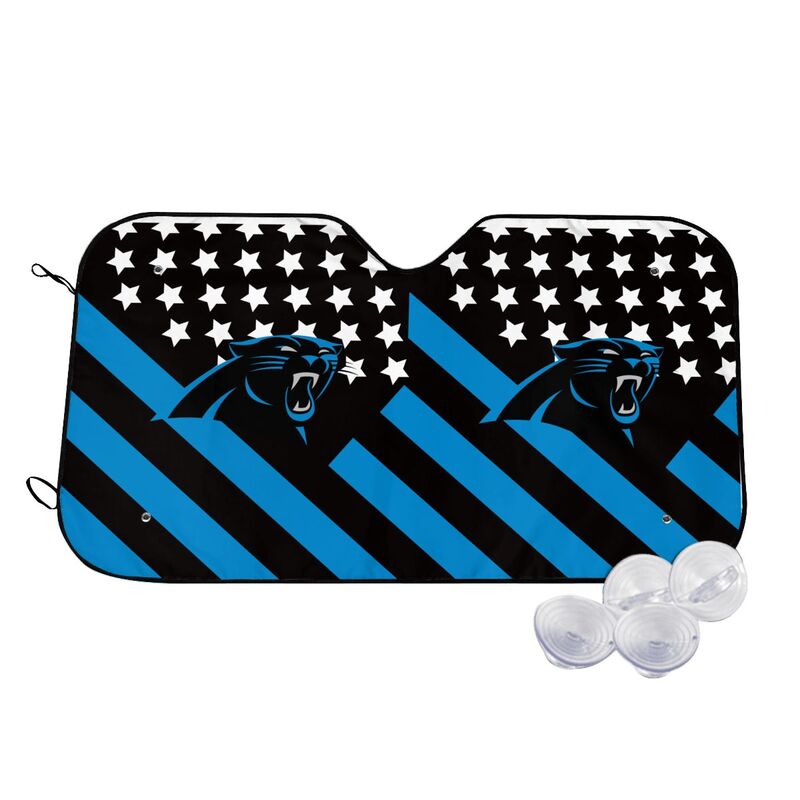 Carolina Panthers 3 Print Car windshield sunshades suitable for front Car windshield sunshades
