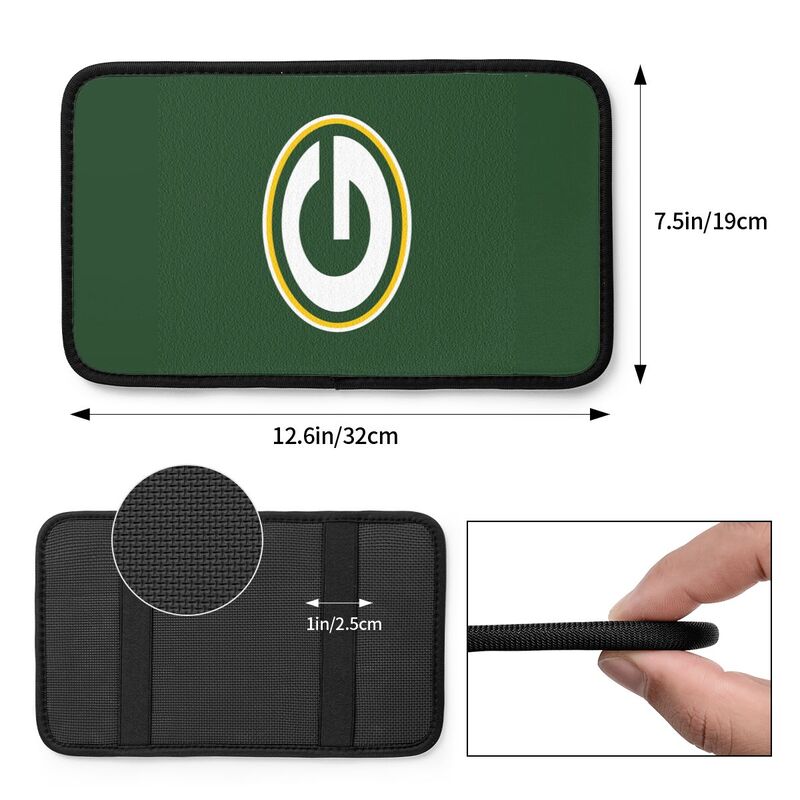 Green Bay Packers Printed car armrest box pad elbow protection pad