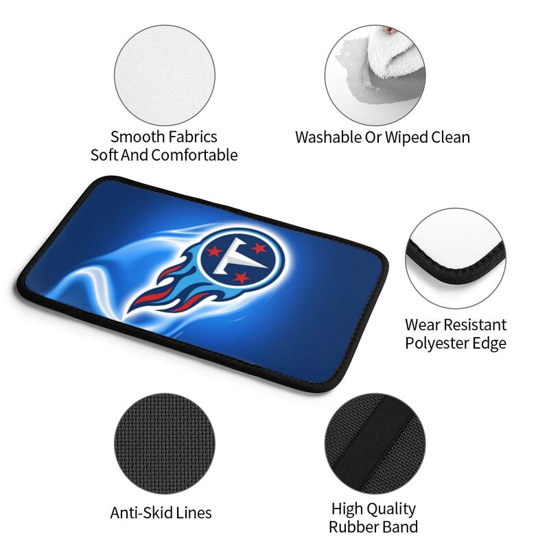 Car armrest box pad Tennessee Titans Printed central armrest box pad protective pad