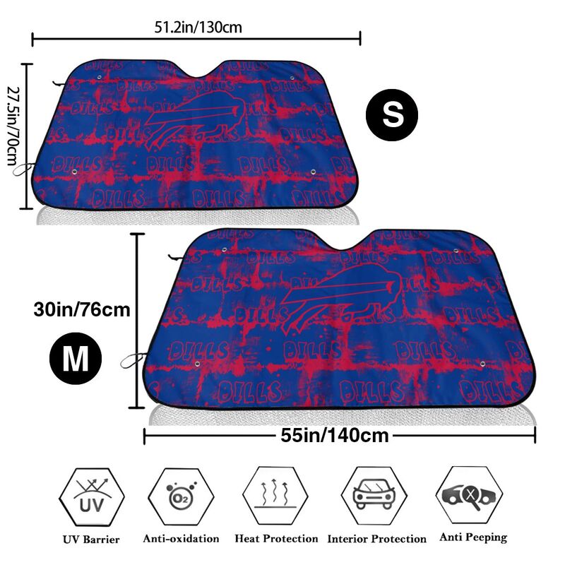 Buffalo Bills Printed front windshield sunshade car windshield sunshade (multi size)