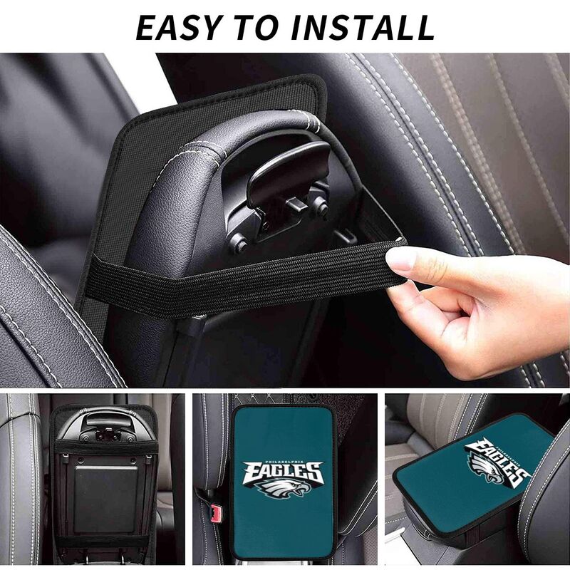 Philadelphia Eagles Printed car armrest box pad elbow protection pad