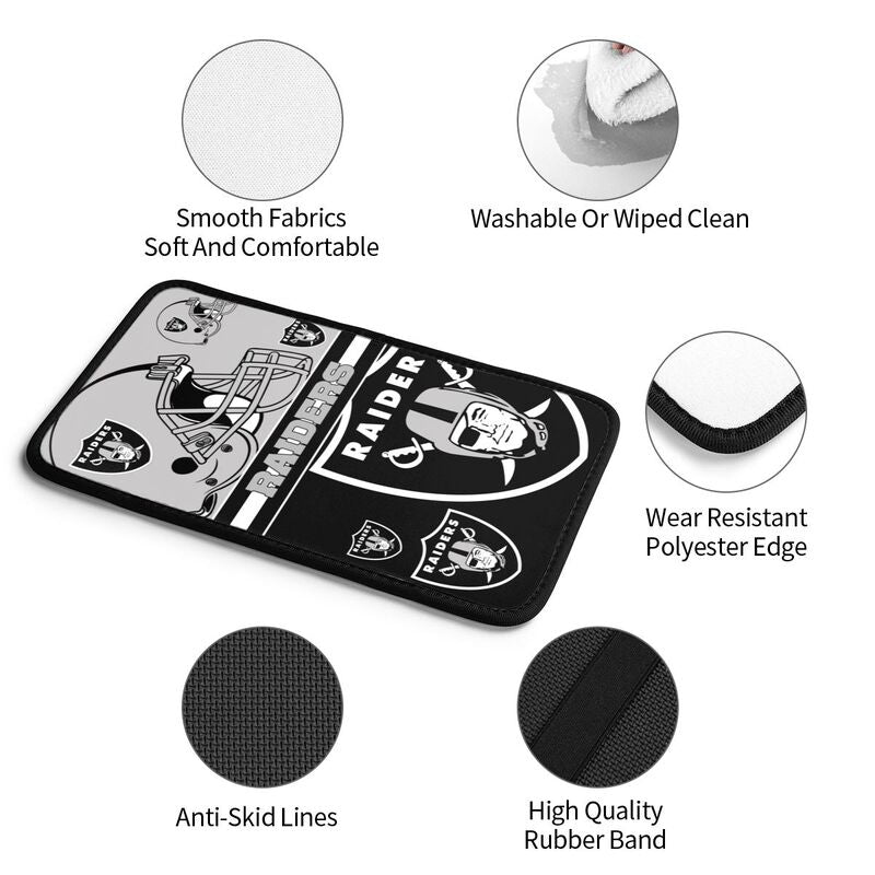 Las Vegas Raiders 2 Print car armrest box cushion armrest protective cover