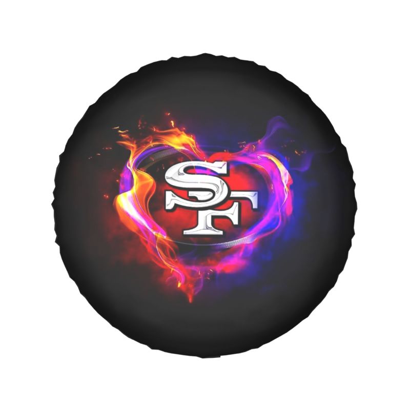 San Francisco 49ers printed car tire cover dustproof and waterproof tire cover