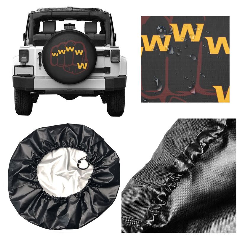 Washington Redskins Print tire protection cover car spare tire dust protection covers
