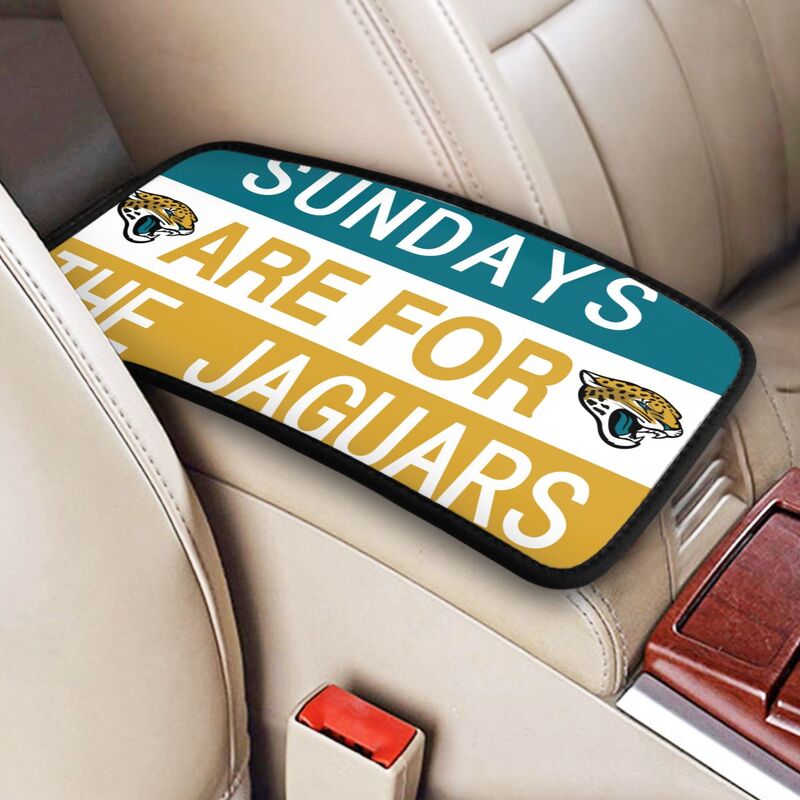 Jacksonville Jaguars Personalized printed car armrest cover Car handrail box cushion