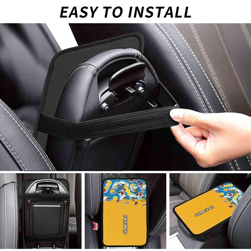 San Diego Chargers print Car center console armrest pad car armrest protective cover