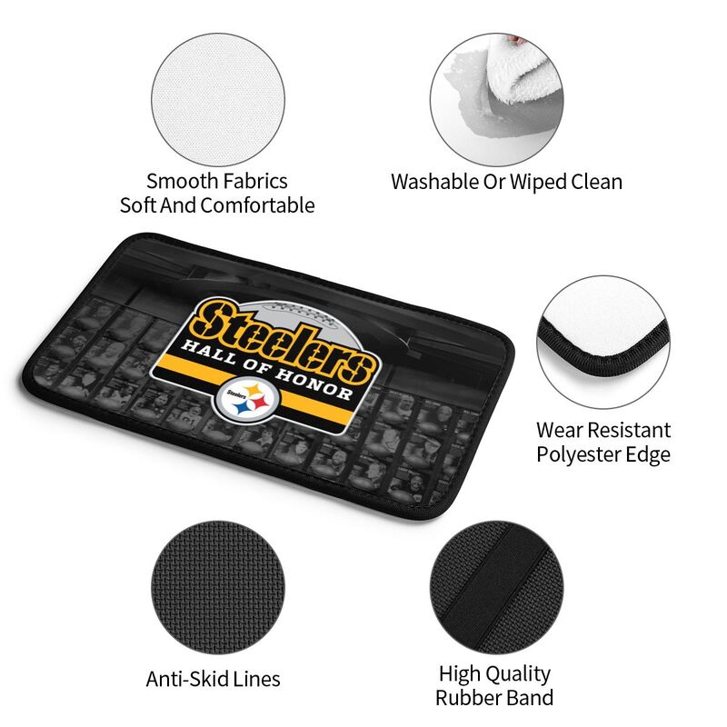 Car armrest box pad Pittsburgh Steelers 2 Printed central armrest box pad protective pad