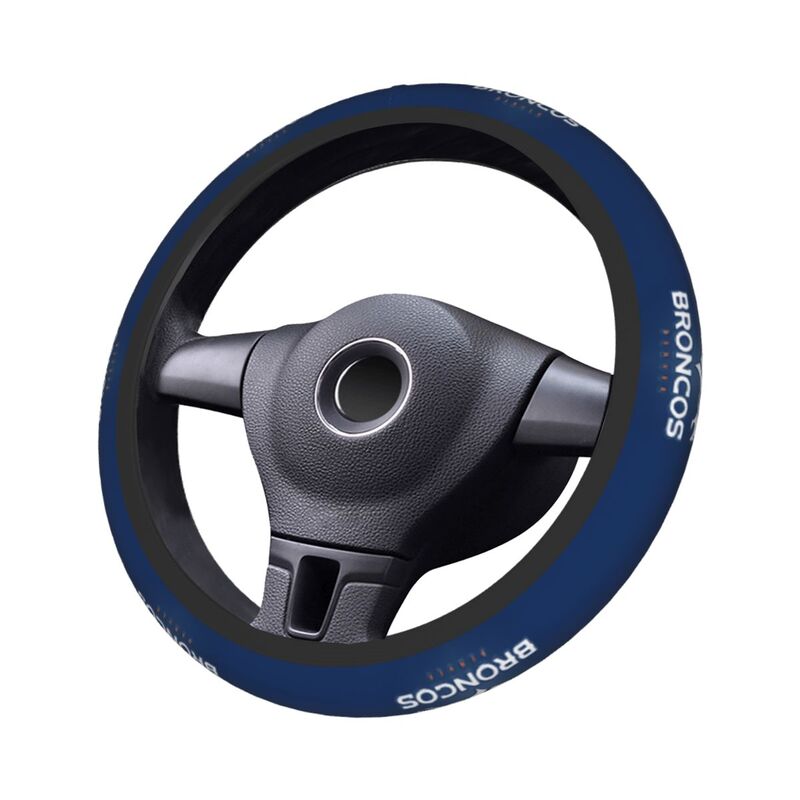 Denver Broncos Printed elastic steering wheel cover car protective cover