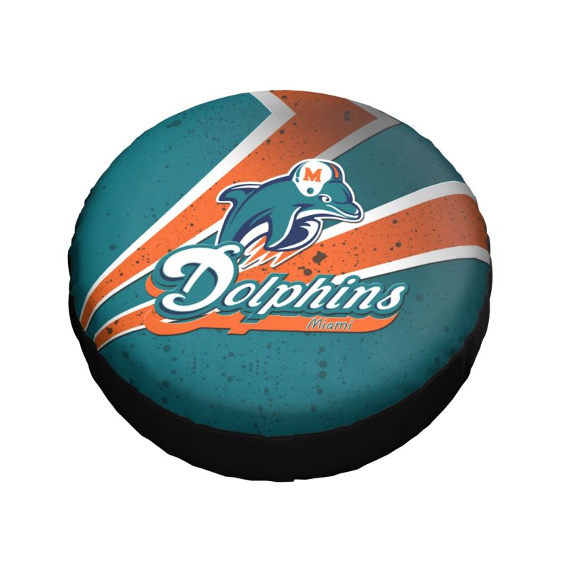 Miami Dolphins printed car tire cover dustproof and waterproof tire cover