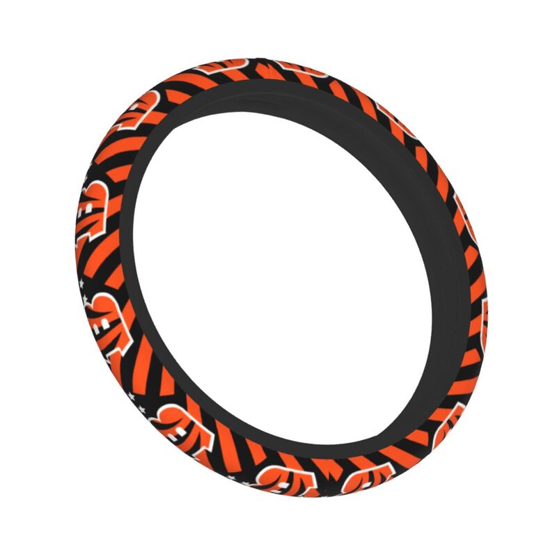 Cincinnati Bengals Printed breathable elastic steering wheel cover anti slip cover