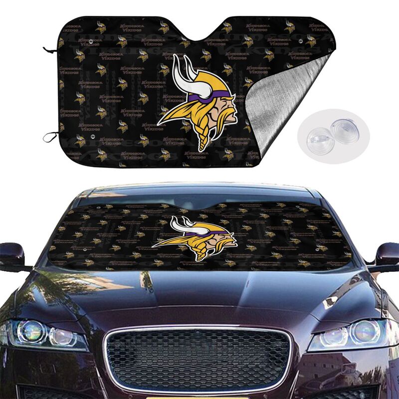 Minnesota Vikings Printed is suitable for front Car windshield sunshades Car windshield sunshades