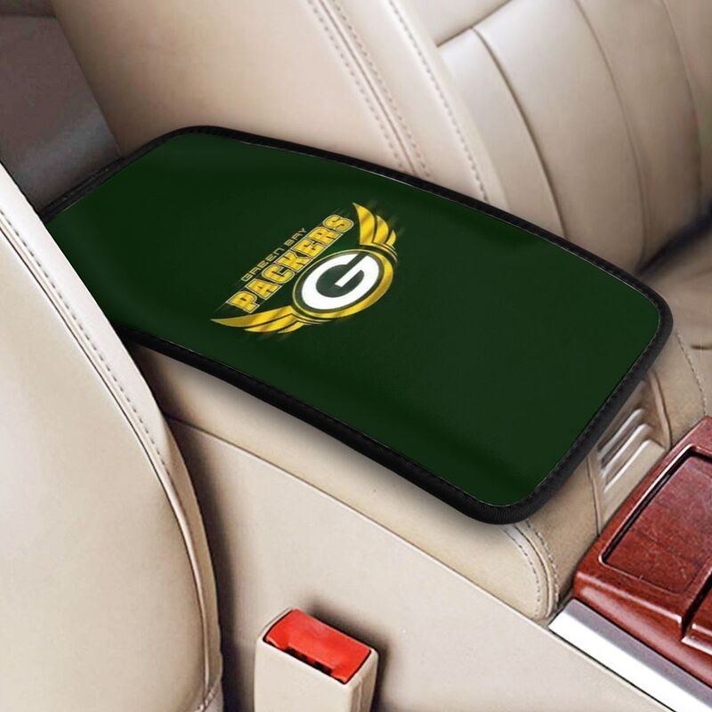 Green Bay Packers Printed car armrest box pad anti-abrasion pad