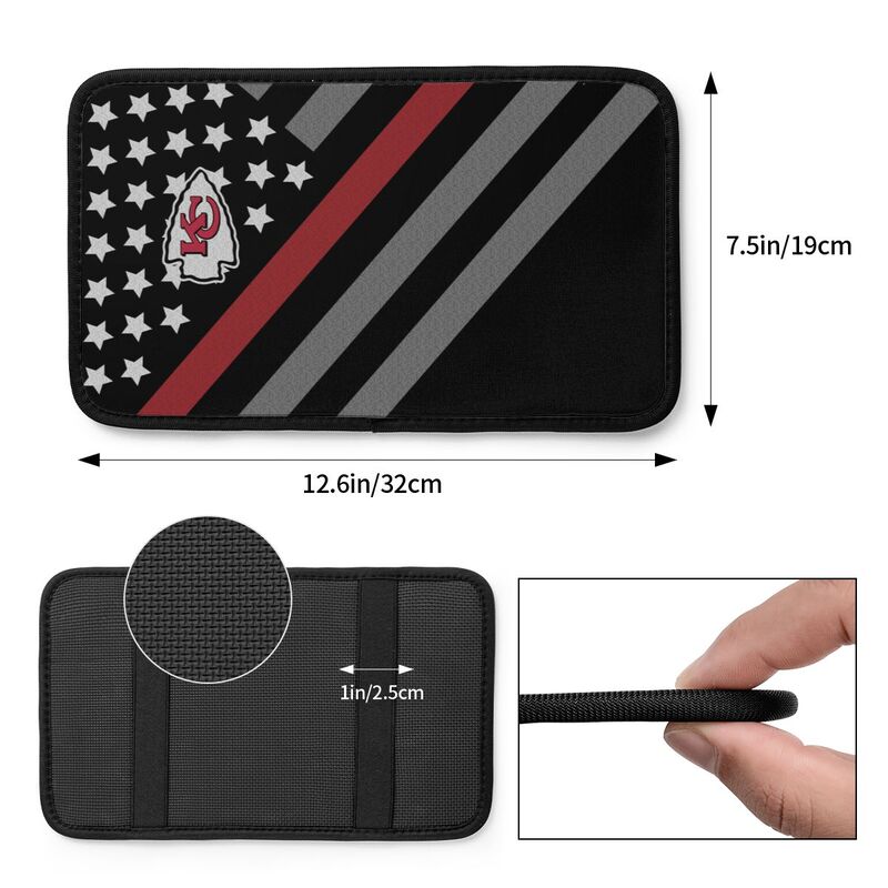Kansas City Chiefs Protective pad for armrest box of printing vehicle