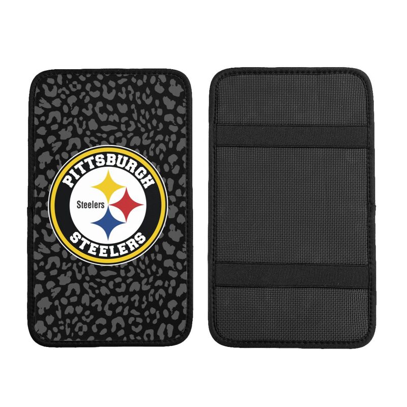 Pittsburgh Steelers 2 print Car handrail box cushion Personalized car armrest cover