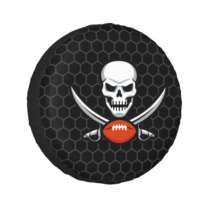 Tampa Bay Buccaneers 2 Grid printed car tire cover dustproof and waterproof tire cover