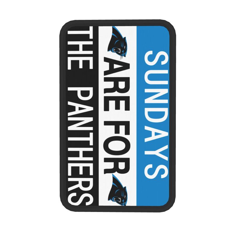 Carolina Panthers Personalized printed car armrest cover Car handrail box cushion