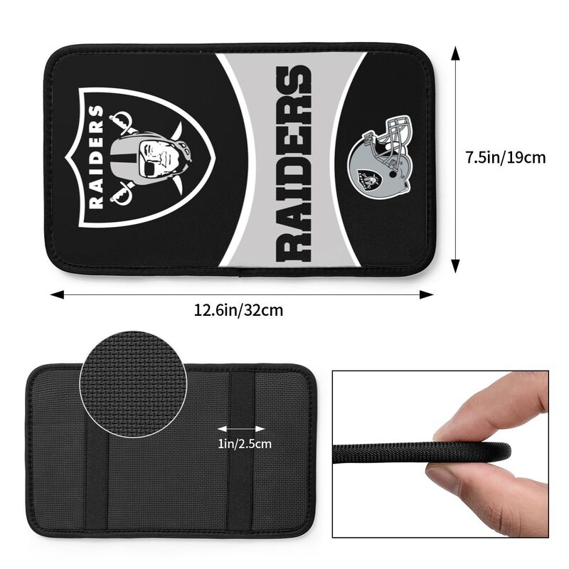 Las Vegas Raiders 1 Print car armrest box cushion armrest protective cover