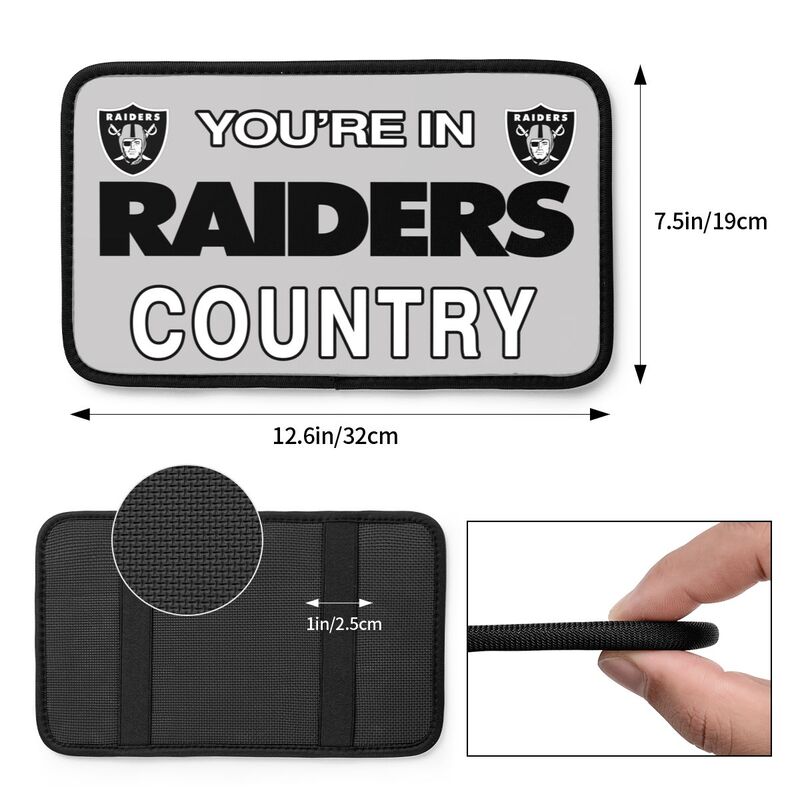Las Vegas Raiders Printed car armrest box pad elbow support pad