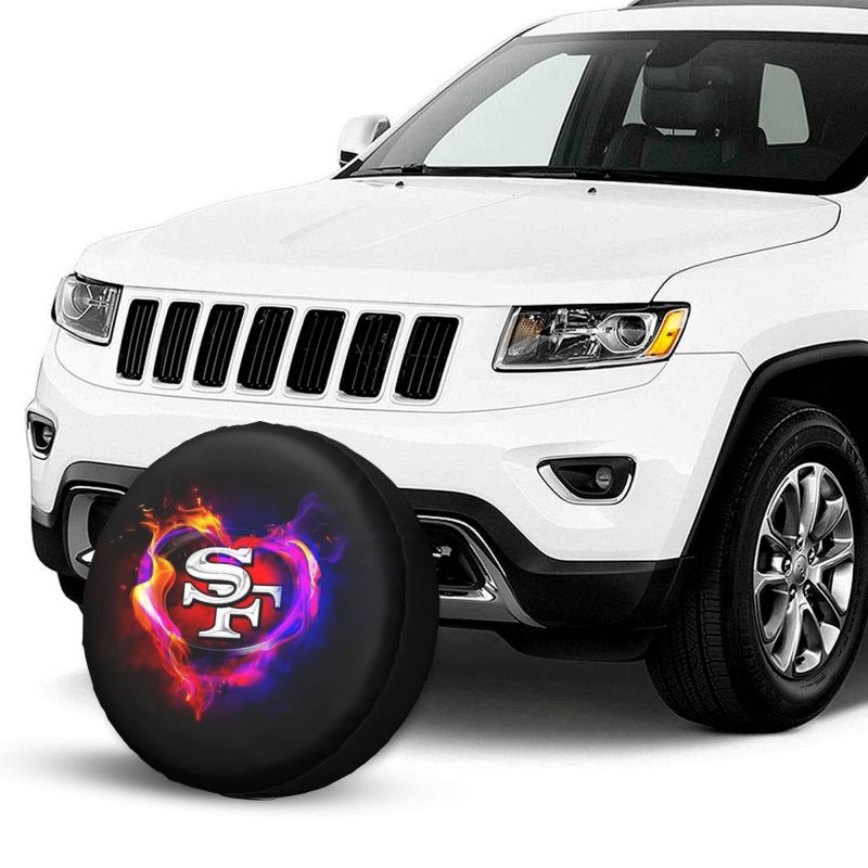 San Francisco 49ers printed car tire cover dustproof and waterproof tire cover
